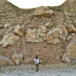 Depósito de remoción en masa. Quebrada de Zonda. Precordillera Oriental (Foto: Pablo Blanc).