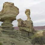 “El Submarino”, geoformas generadas por erosión. Parque Ischigualasto, San Juan (Foto: Flavia Tejada).